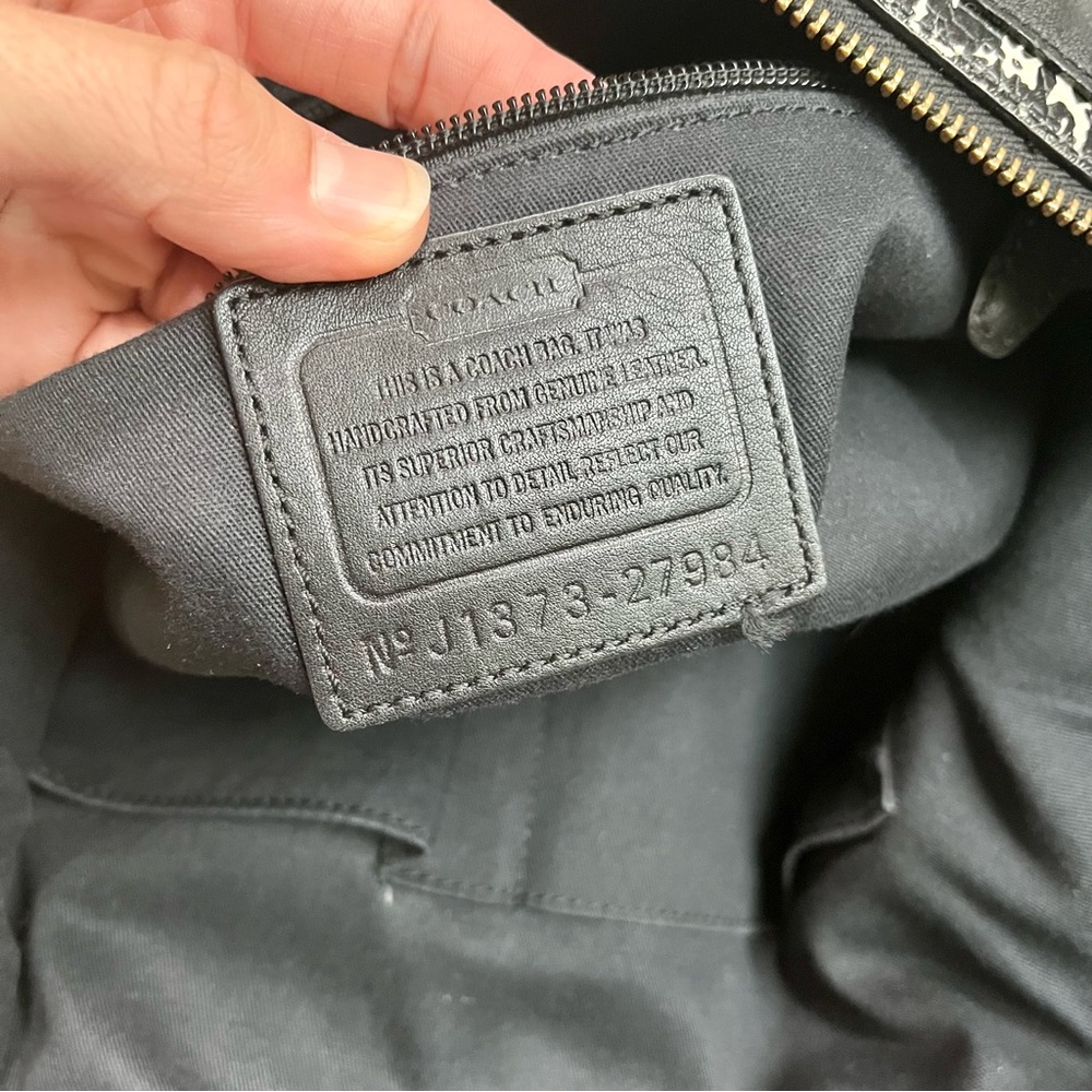 Coach Bleeker Two Tone Black Python Leather Coope… - image 3